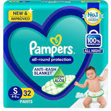 PAMPER DIAPER PANT VALUE SMALL (32PCS)